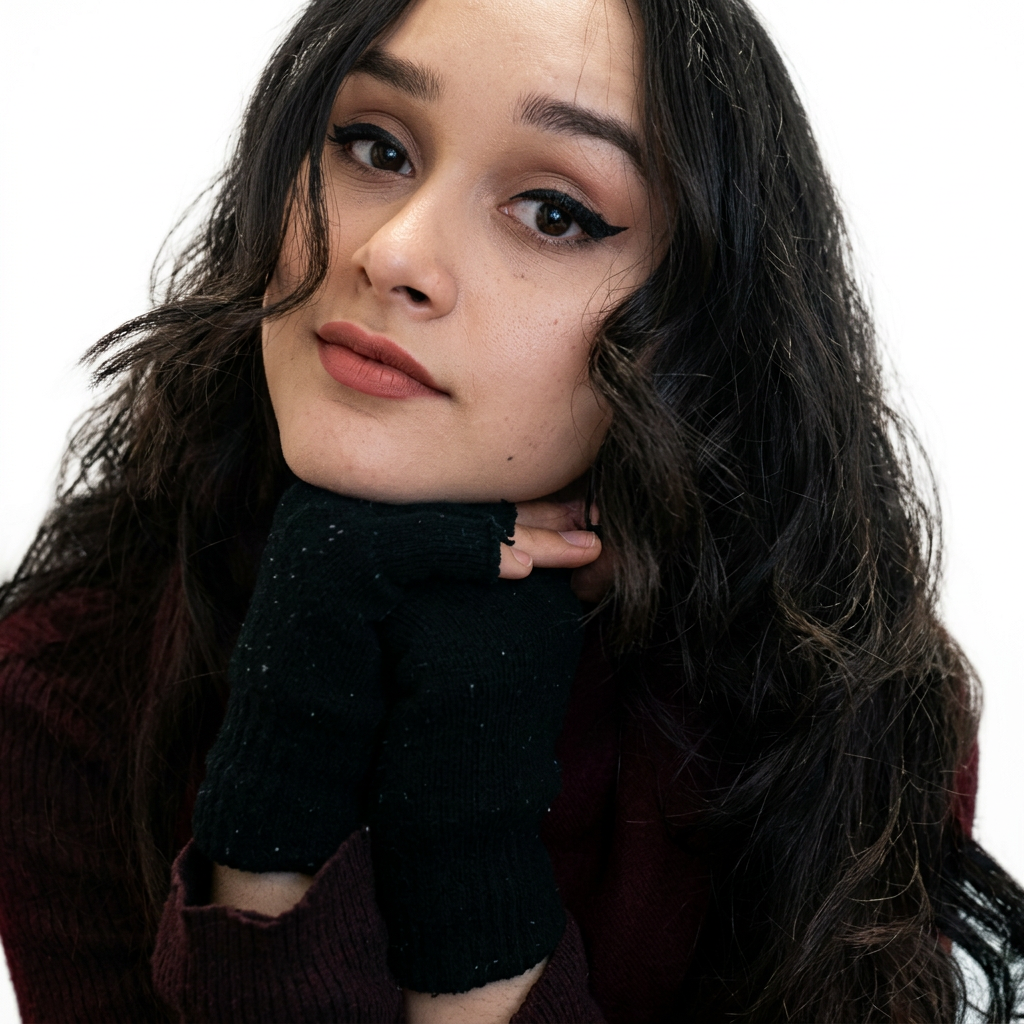 Antes — cabello lacio