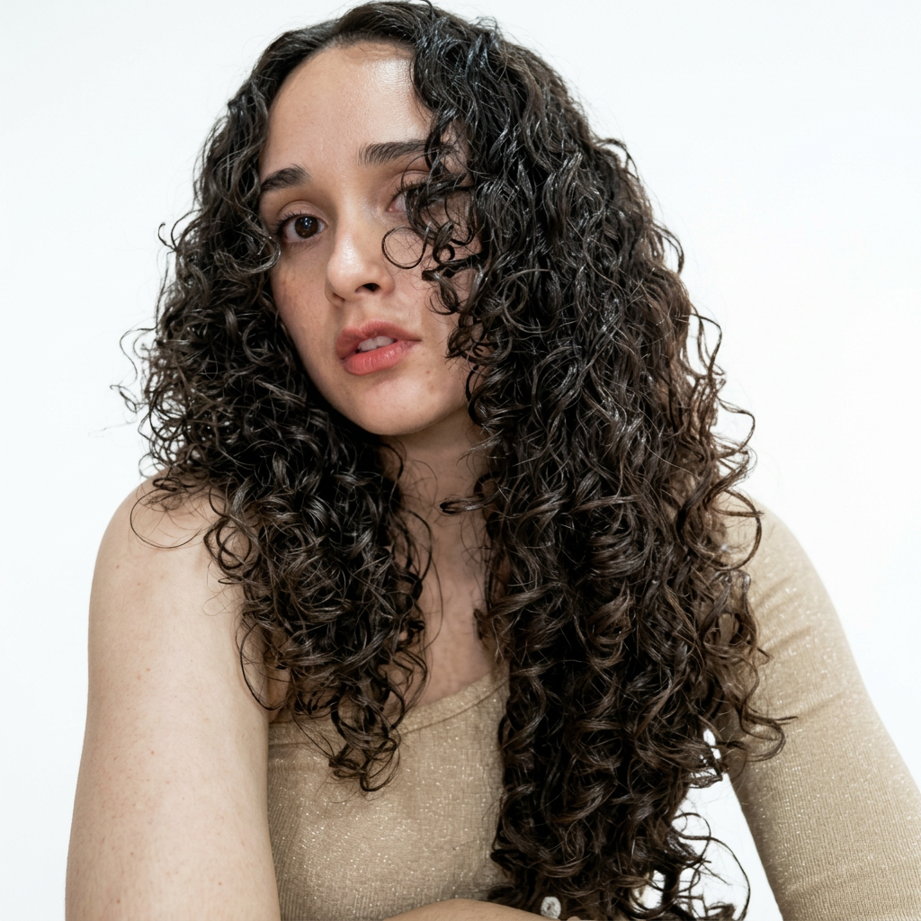 Después — cabello rizado natural